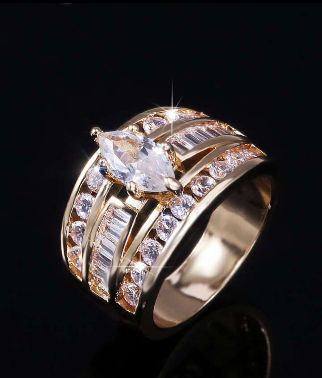 3 band diamond ring